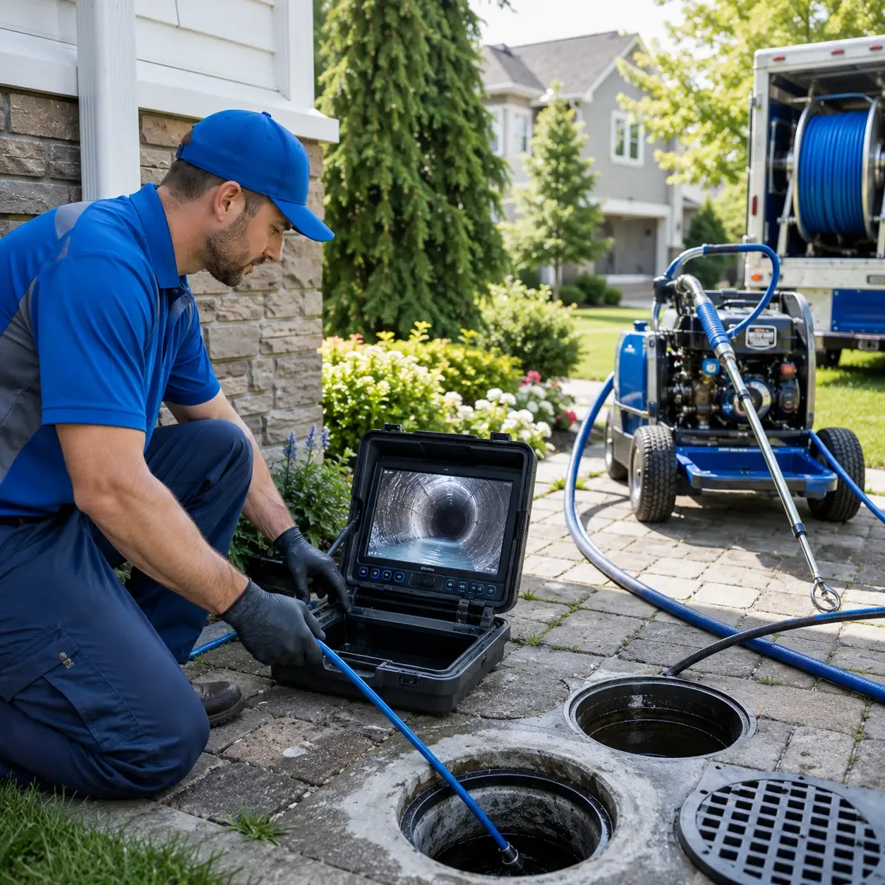 Outdoor drain cleaning professionals serving Sheffield, AL